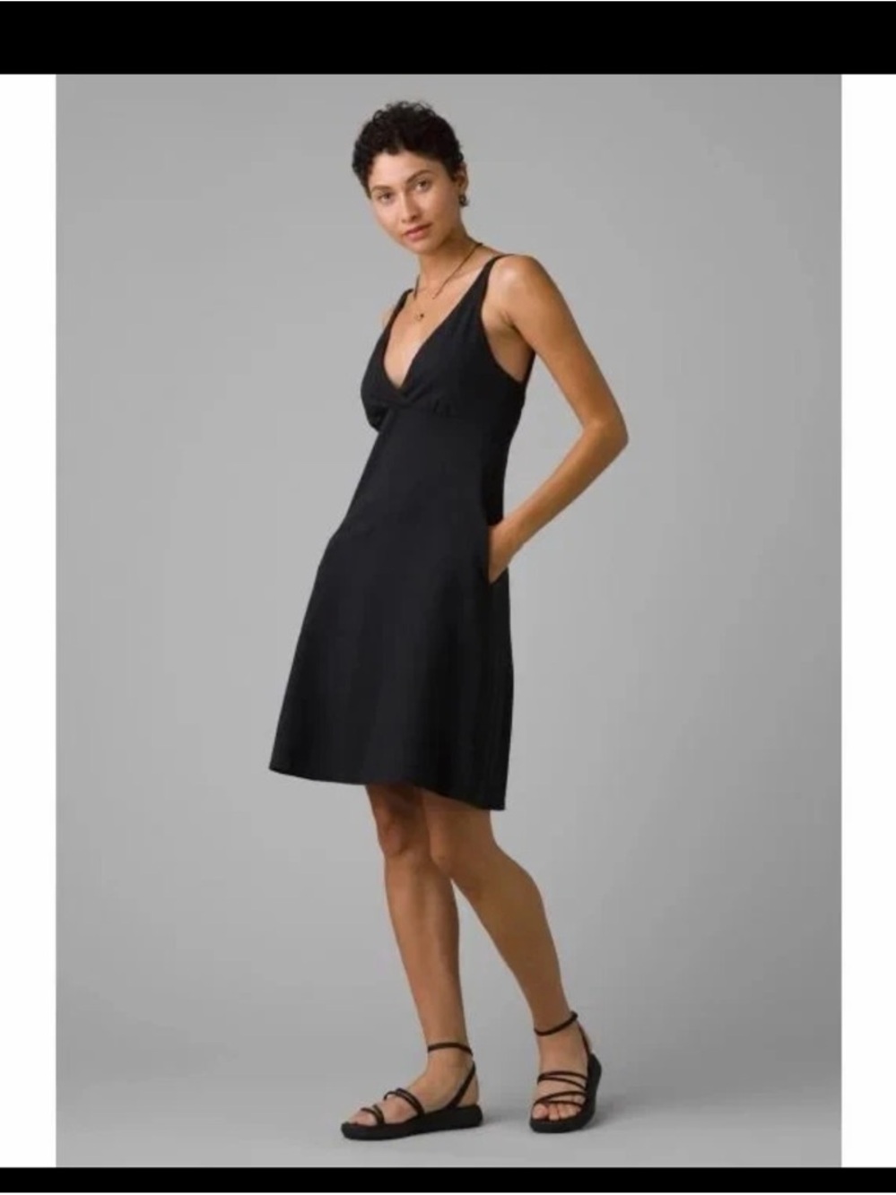 NWT Prana Women June Lake Dress Black size small